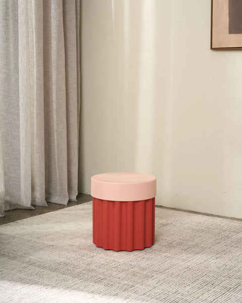 Harry Stool - Rusty Red/Pink