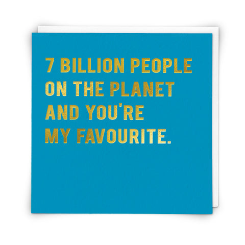 Card - 7 Billion People