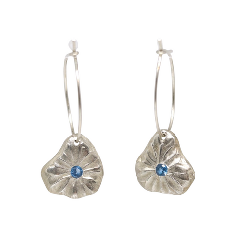 Fruit Bowl Studio Daisy Hoops - Blue E501