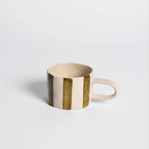 Fenton Olive Striped Mug