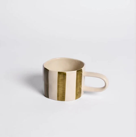 Fenton Olive Striped Mug