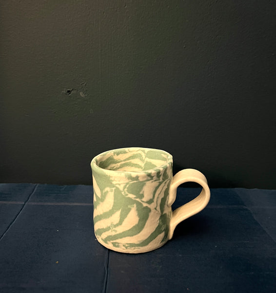 Mystery Creek Nerikomi Mug - Teal Blue / Small