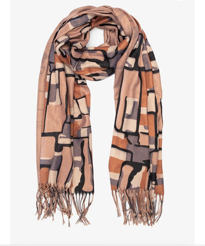 Shimmering Geo Scarf