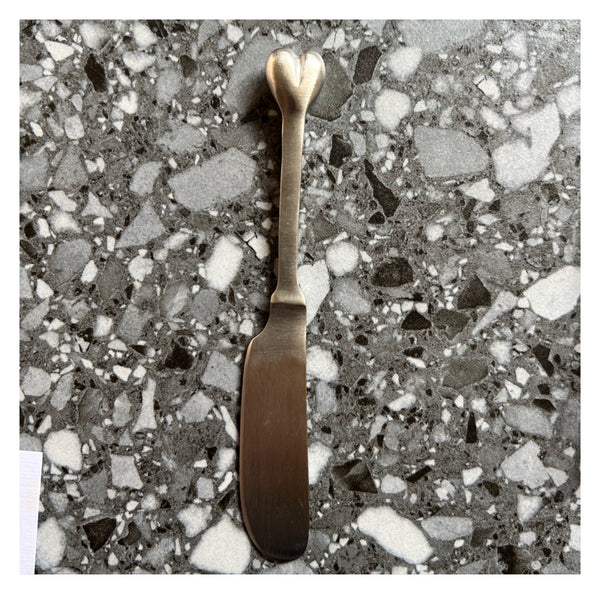 Heart Pate Knife - Silver