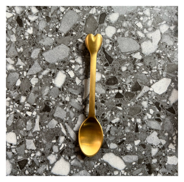 Heart Teaspoon - Gold