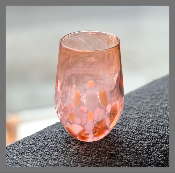 Amokura Stemless Wine Glass - Coral
