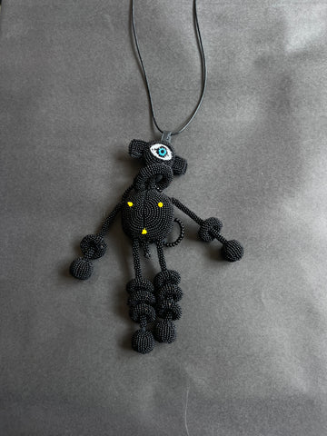 Walter Van Beirendonk Bead Necklace - Large Black