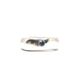 Fruit Bowl Studio Chunky One Gem Ring - Blue R403