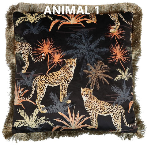 Velvet Cushion - Animal