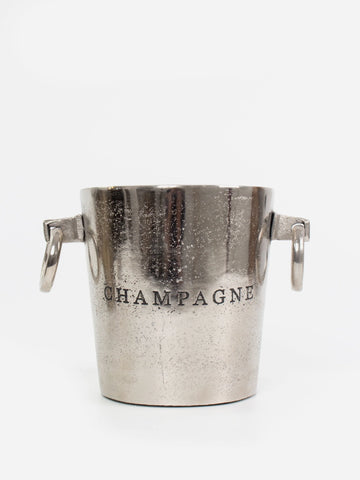 Champagne Bucket - Raw Silver