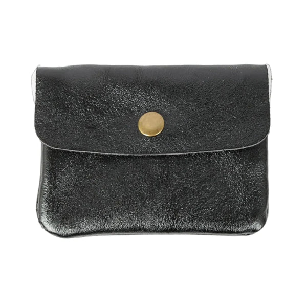 Metallic Coin/Card Purse - Midnight