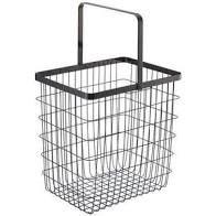 Yamazaki Wire Laundry Basket - Black