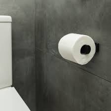 Fold Toilet Roll Holder - Black