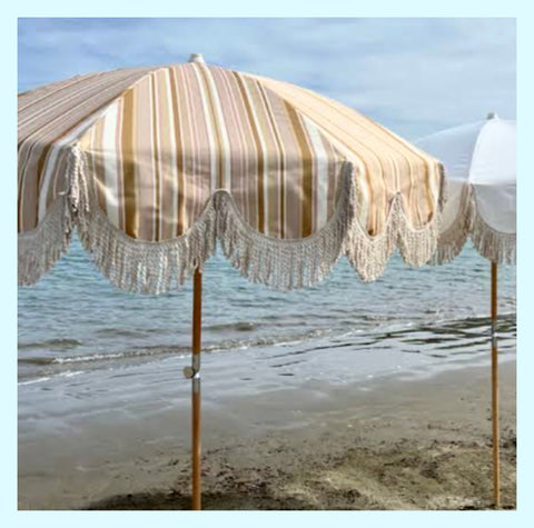 Ico Traders Sun Umbrella - Neopolitan Stripe