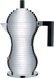 Alessi Pulcina Stove Top Espresso - 6 Cup Aluminium/Black